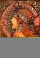 Savonnerie de Bagnolet 1897 Czech Art Nouveau distinct Alphonse Mucha